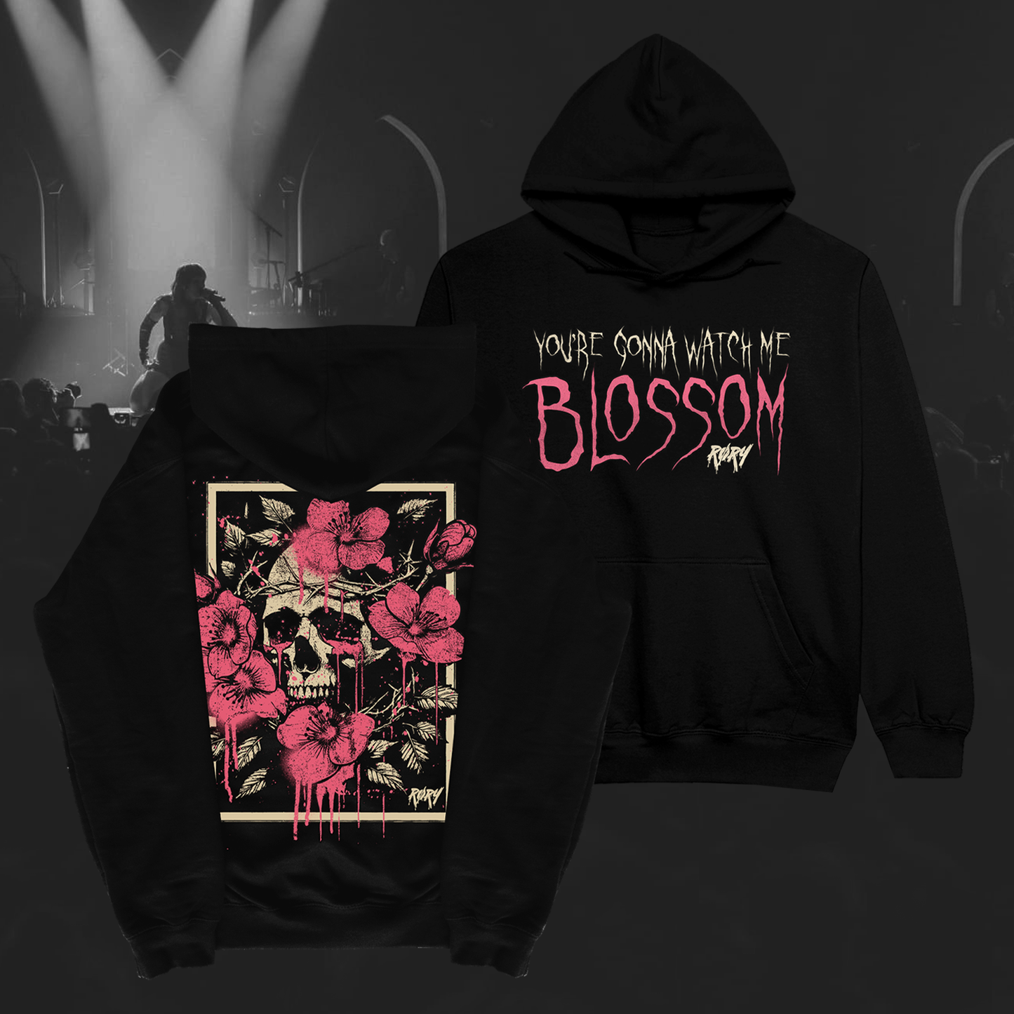 BLOSSOM HOODIE (BLACK)