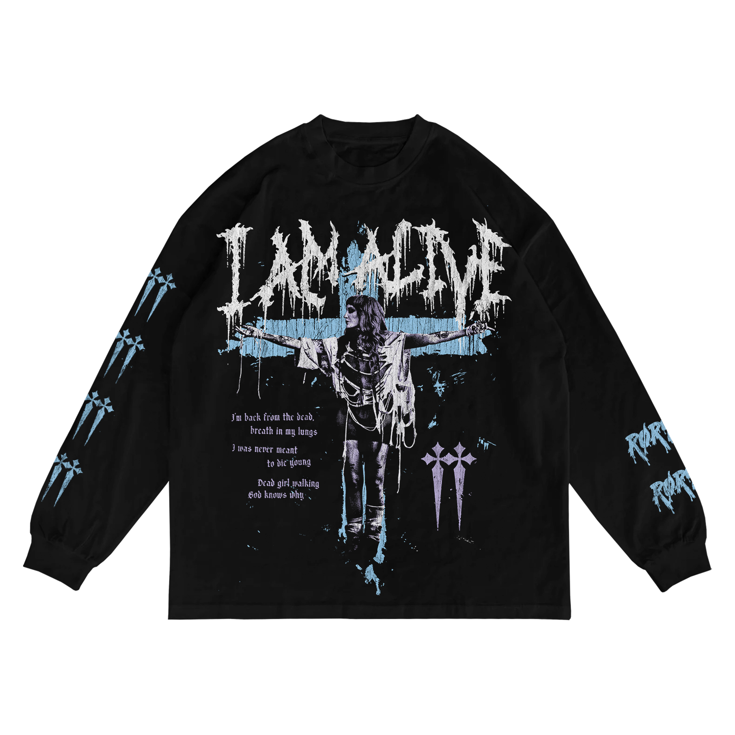 CRUCIFIX LONGSLEEVE (BLACK) – RØRY
