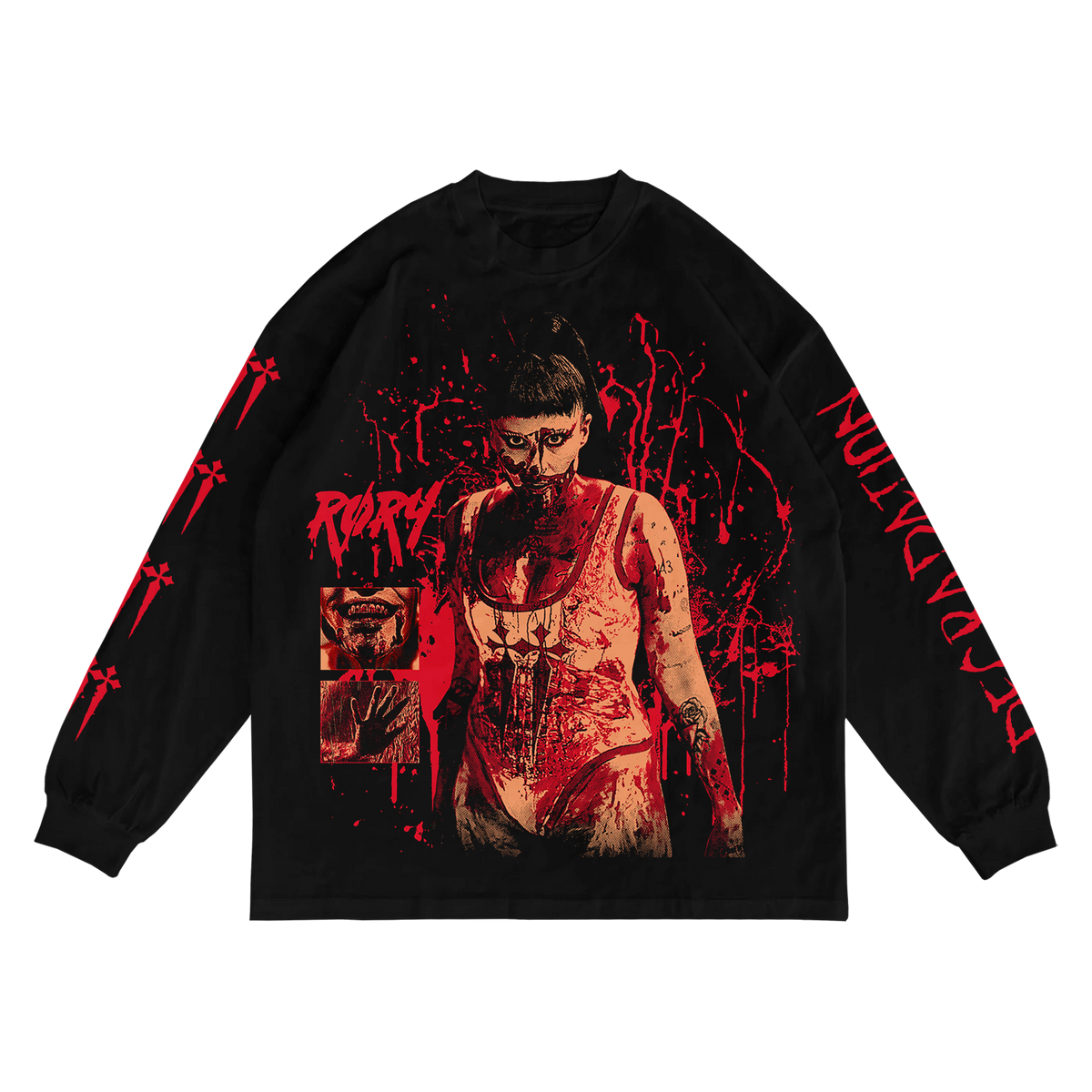 BLOODBATH OVERSIZED LONGSLEEVE (BLACK)