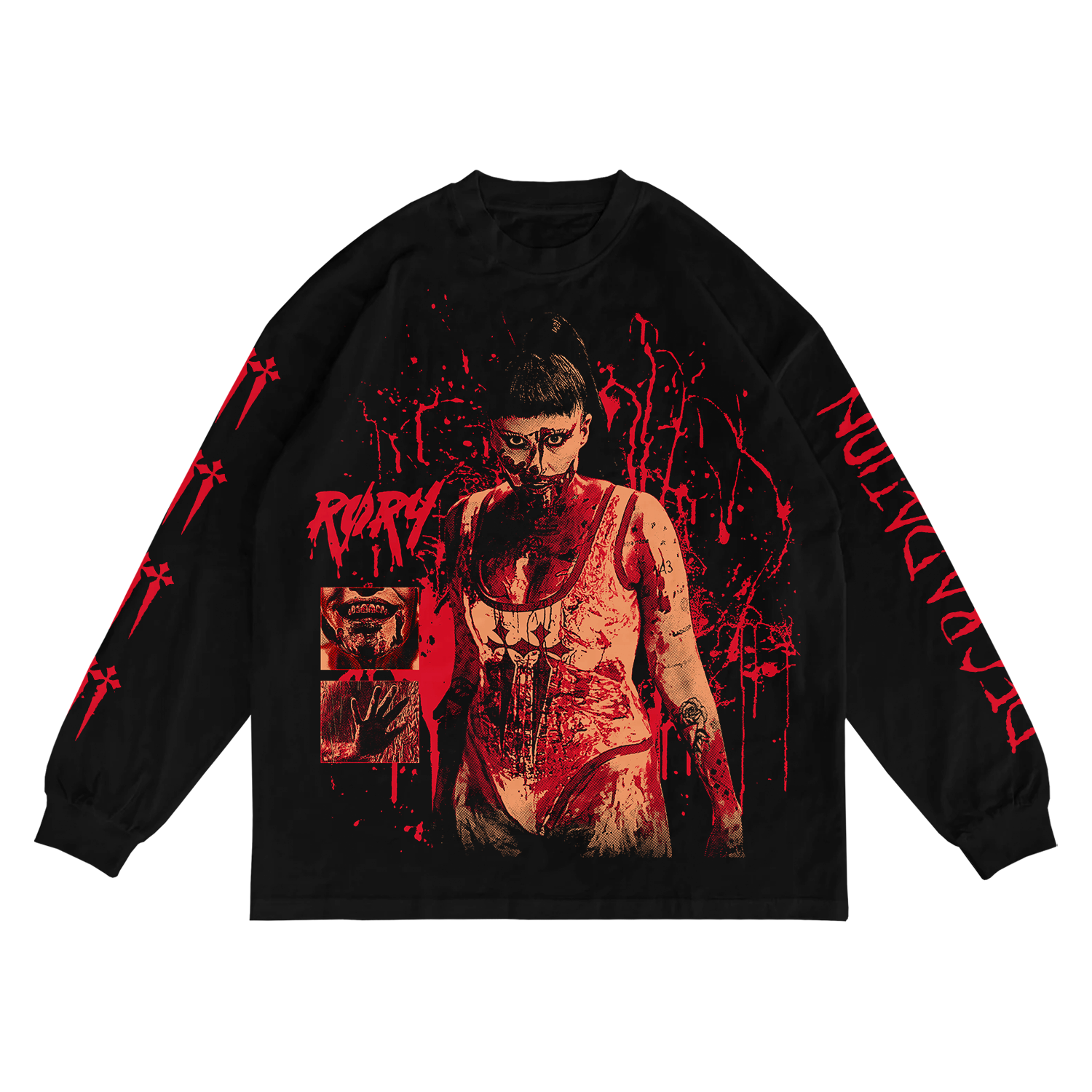 BLOODBATH OVERSIZED LONGSLEEVE (BLACK)